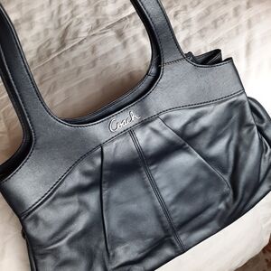 Coach Midnight Blue Leather Shoulder Bag